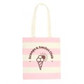 Pink Scoops & Smiles Club Polycotton Tote Bag