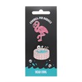 Dead Cool Skeleton and Flamingo Enamel Pin Badges