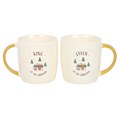 Camping King and Queen Couples Mug Set