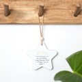 The Best Mum Belongs To Me Hanging Heart Sentiment Sign
