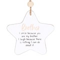 Brother Hanging Star Sentiment Sign