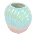 Iridescent Shell Flower Vase