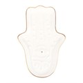 White Hamsa Hand Incense Stick Holder