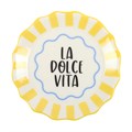 Yellow Striped La Dolce Vita Trinket Dish
