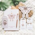 Light Luna Moth Keyring