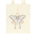 Light Luna Moth Polycotton Tote Bag