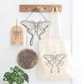 Light Luna Moth Polycotton Tote Bag