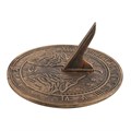 Howling Wolves Terracotta Sundial by Lisa Parker