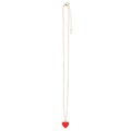Bestie Enamel Heart Necklace Greeting Card