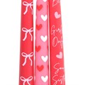 Set of 3 Girl Gang Bow and Heart Taper Candles