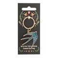 Blue Spread Your Wings Swallow Keyring