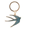 Blue Spread Your Wings Swallow Keyring
