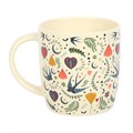 Cream Midnight Bloom Print Mug