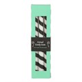 Set of 3 Black Candy Cane Taper Candles