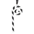 Black and White Candy Cane Hanging Ornament