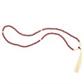 Self Confidence Rosewood & Yellow Jasper Mallah Necklace