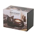 Black Cat Magick Curled Cat Tealight Holder