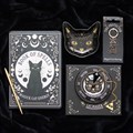 Magick Black Cat Face Trinket Dish