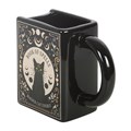 Black Cat Magick Book of Spells Book Shaped Mug