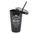 Deadly Poison Plastic Tumbler with Straw