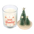 Bah Humbug Orange & Clove Glass Candle with Tree