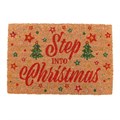 Natural Step Into Christmas Doormat