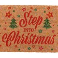 Natural Step Into Christmas Doormat