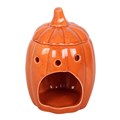 Tall Orange Lidded Pumpkin Oil Burner