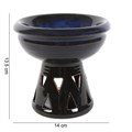 Deep Bowl Blue Oil Burner & Wax Warmer