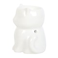 Shiny White Cat Oil Burner