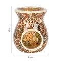 Small Brown Crackle Oil Burner