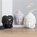 Small Grey Buddha Head Oil Burner