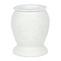 Tree of Life White Ceramic Electric Oil Burner (UK 3-Pin Plug)