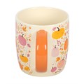 Pink and Orange Pumpkin Print Mug