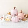 Pink Pumpkin Mug and Socks Set