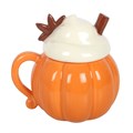 Pumpkin Cream Lidded Mug