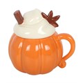 Pumpkin Cream Lidded Mug