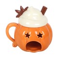 Pumpkin Cream Lidded Oil Burner and Wax Warmer