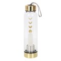Quartz Moon Phase Glass Water Bottle