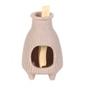 Greige Ribbed Palo Santo Burner