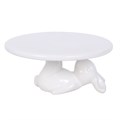White Bunny Rabbit Cake Stand