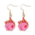 Burning Dice Earrings