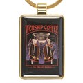 Worship Coffee Keyring by Steven Rhodes