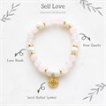 Self Love Rose Quartz Crystal Essential Oil Bracelet