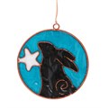 Moon Gazing Hare with Moon Suncatcher