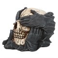 See Hear Speak No Evil Skull Ornament by Spiral Direct