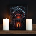 19x25cm Dragon's Lair Canvas Plaque by Spiral Direct