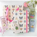 Set of 24 Floral Bug Keyrings on Display