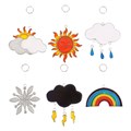 Set of 24 British Weather Suncatchers