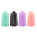 Set of 16 Small Hidden Crystal Candles in Display